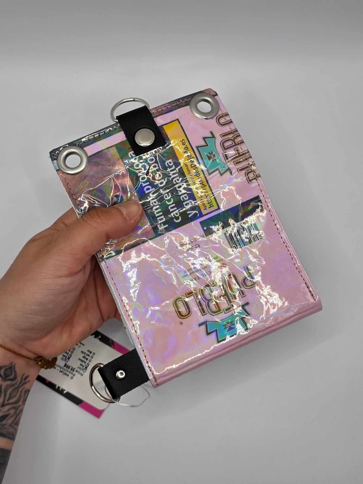 W19.2 wallet - upcycled ✨️holo✨️