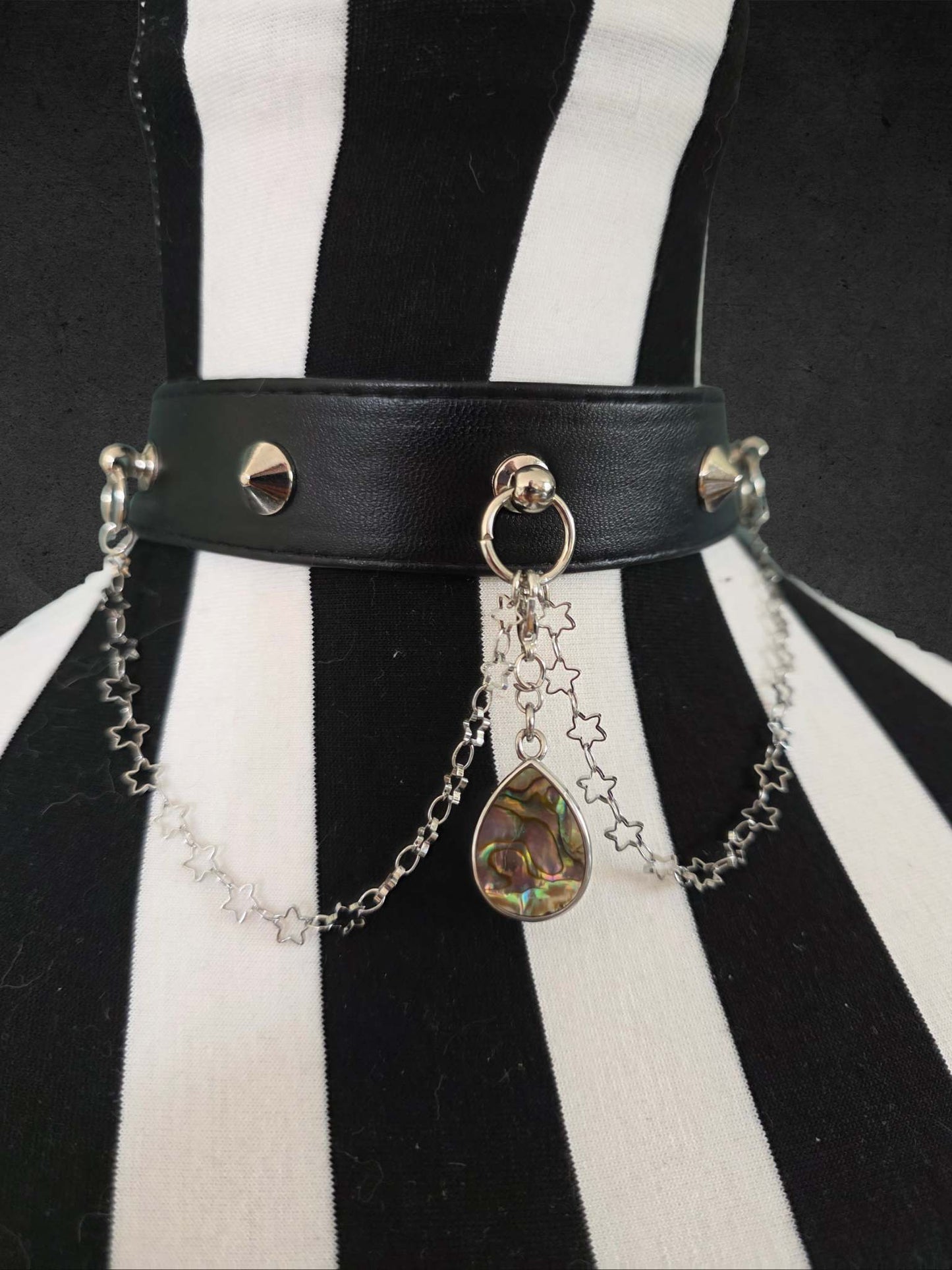 CH1.2 Choker Halsband, stars black
