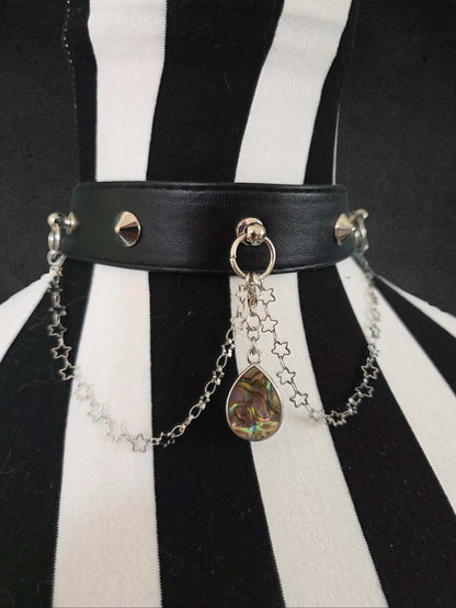 CH1.2 Choker Halsband, stars black
