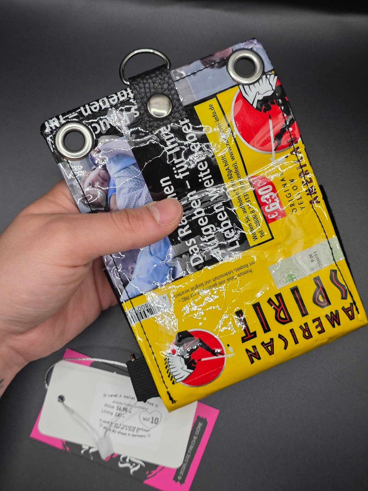 W17.10 wallet - upcycled, cats