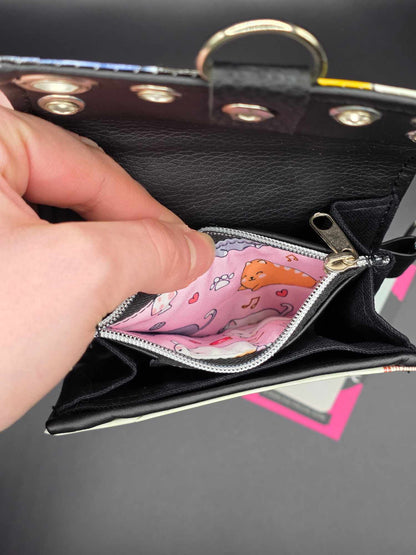 W15.4 wallet - upcycled, cats