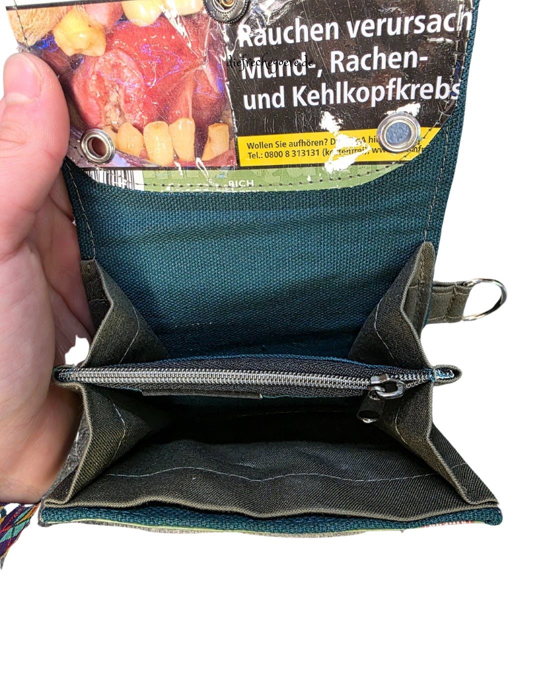 GREEN - petrol/grün - Geldbeutel (Upcycled Trash) Nr. 2