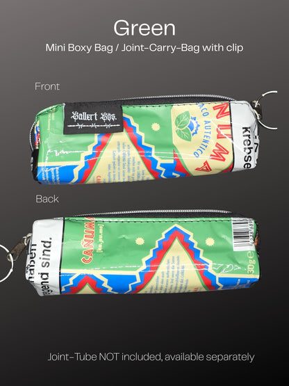 Mini Boxy Bag Charm, Joint-Carry-Bag - Upcycled