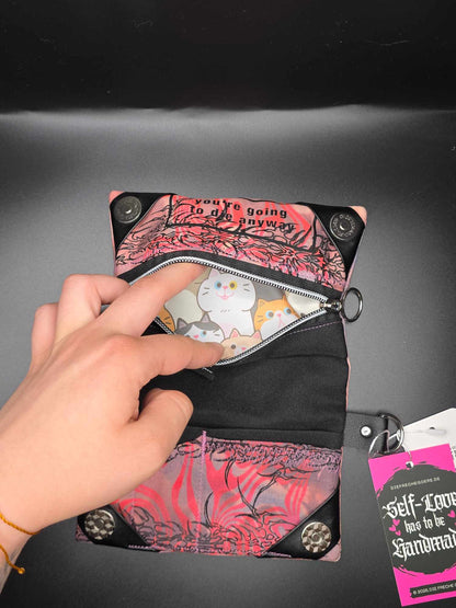 TT14.11 Tabaktasche, Trippy Tribals - Magnetknopf