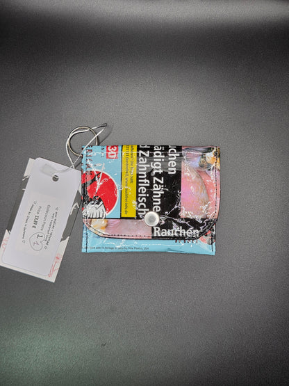 mini wallets, blue - Upcycled