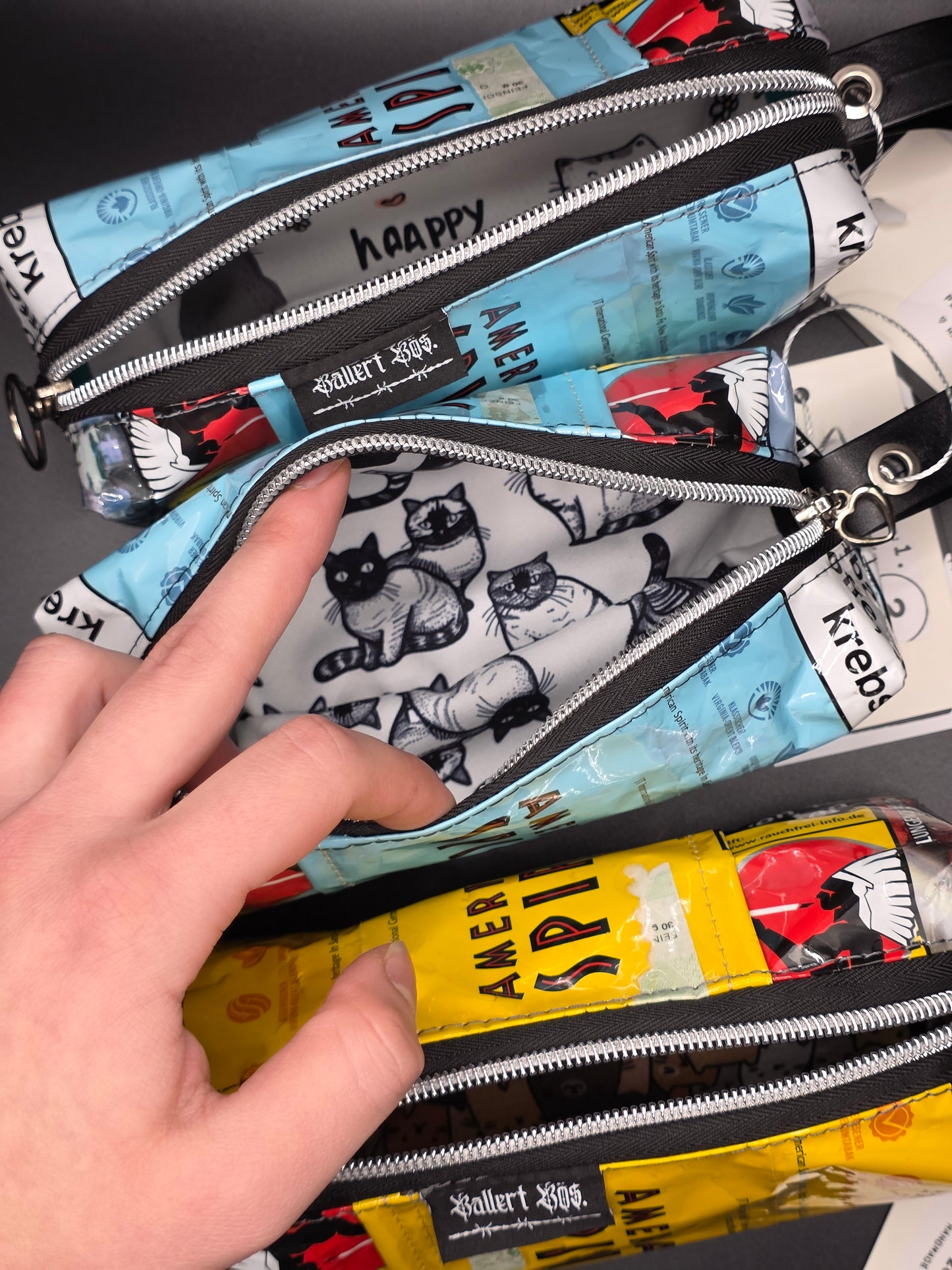 Upcycled Boxy Bag - Pencil Case