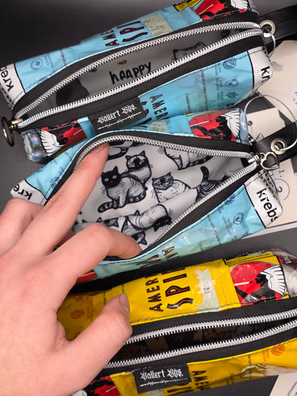 Upcycled Boxy Bag - Pencil Case