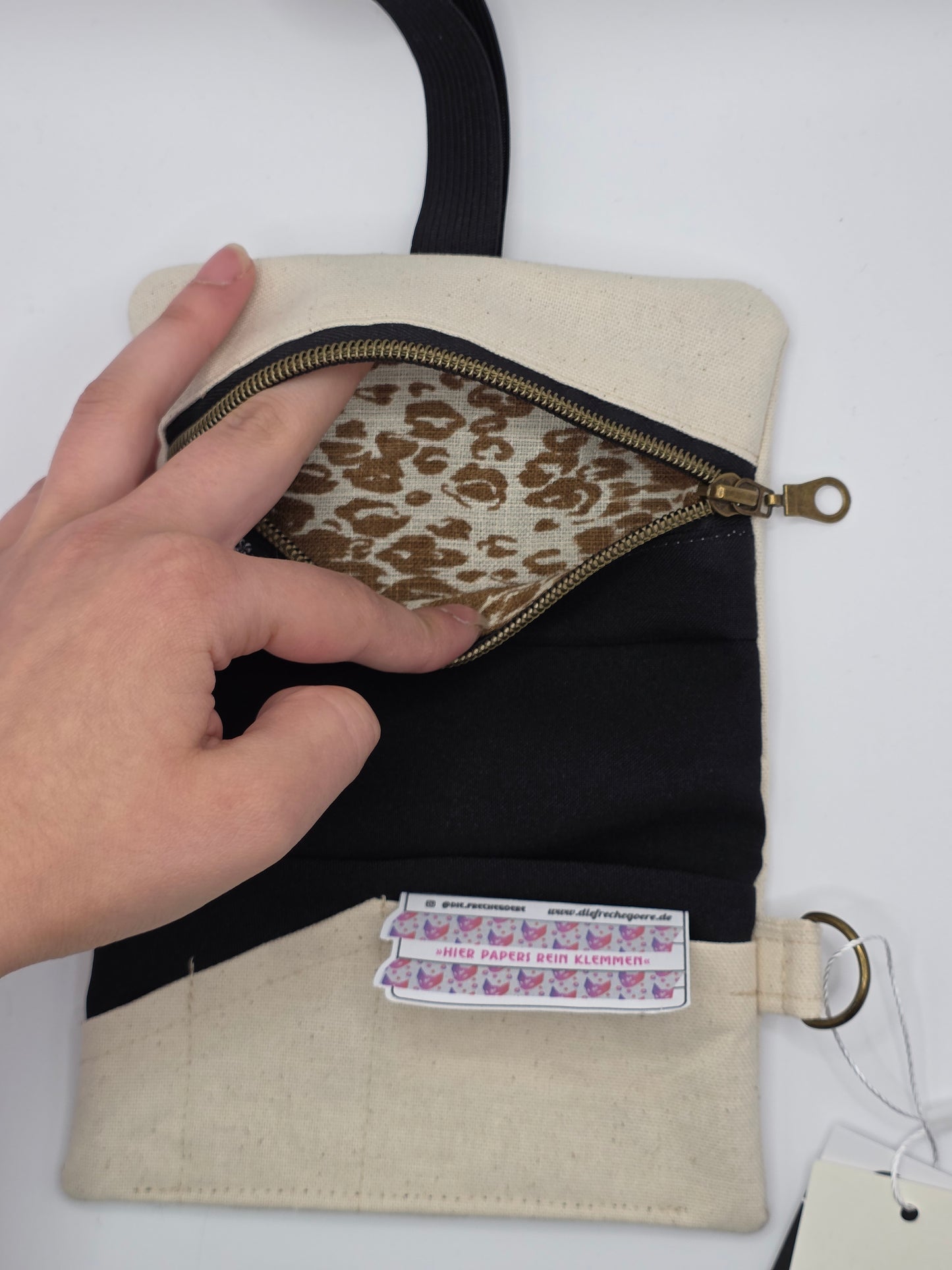 3.2 Tabacco pouch, Sun&Moon Tarot, beige (B-Ware*)