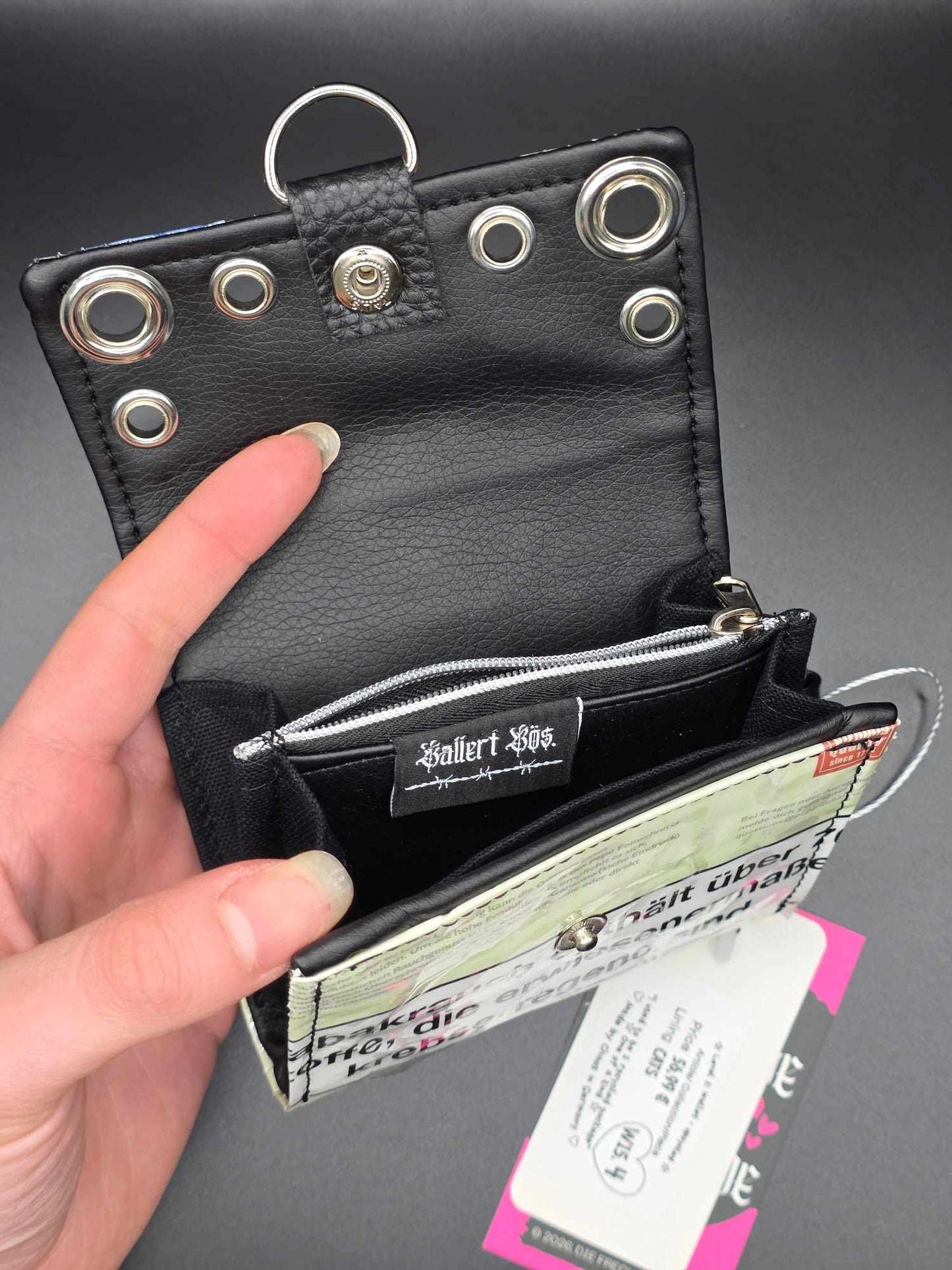 W15.4 wallet - upcycled, cats
