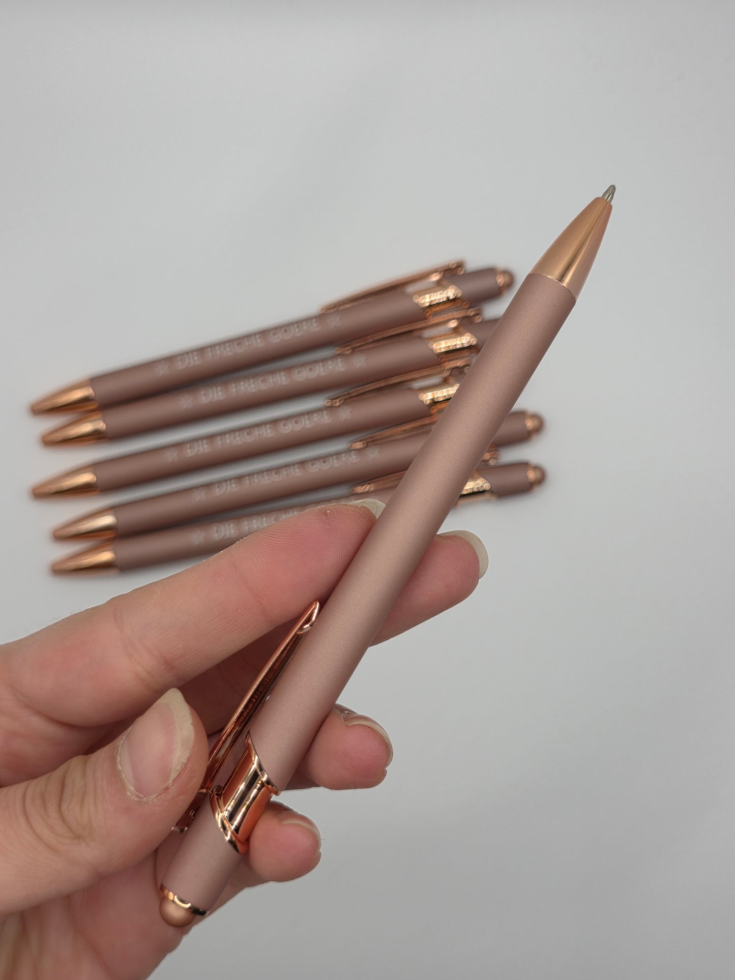 Ballpoint pen, rose gold