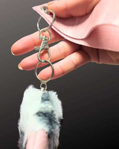 Snake Zip Wallet, pink with wristband