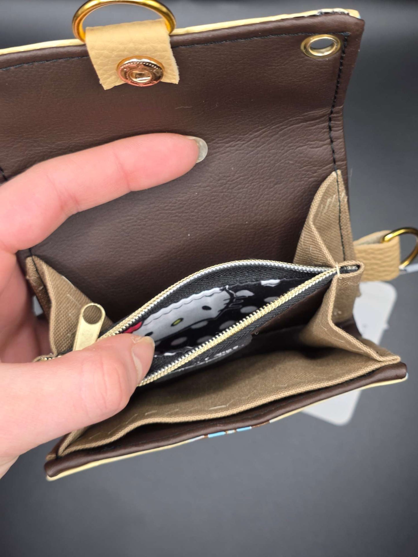 W12.1 wallet - upcycled, Hallo Katze