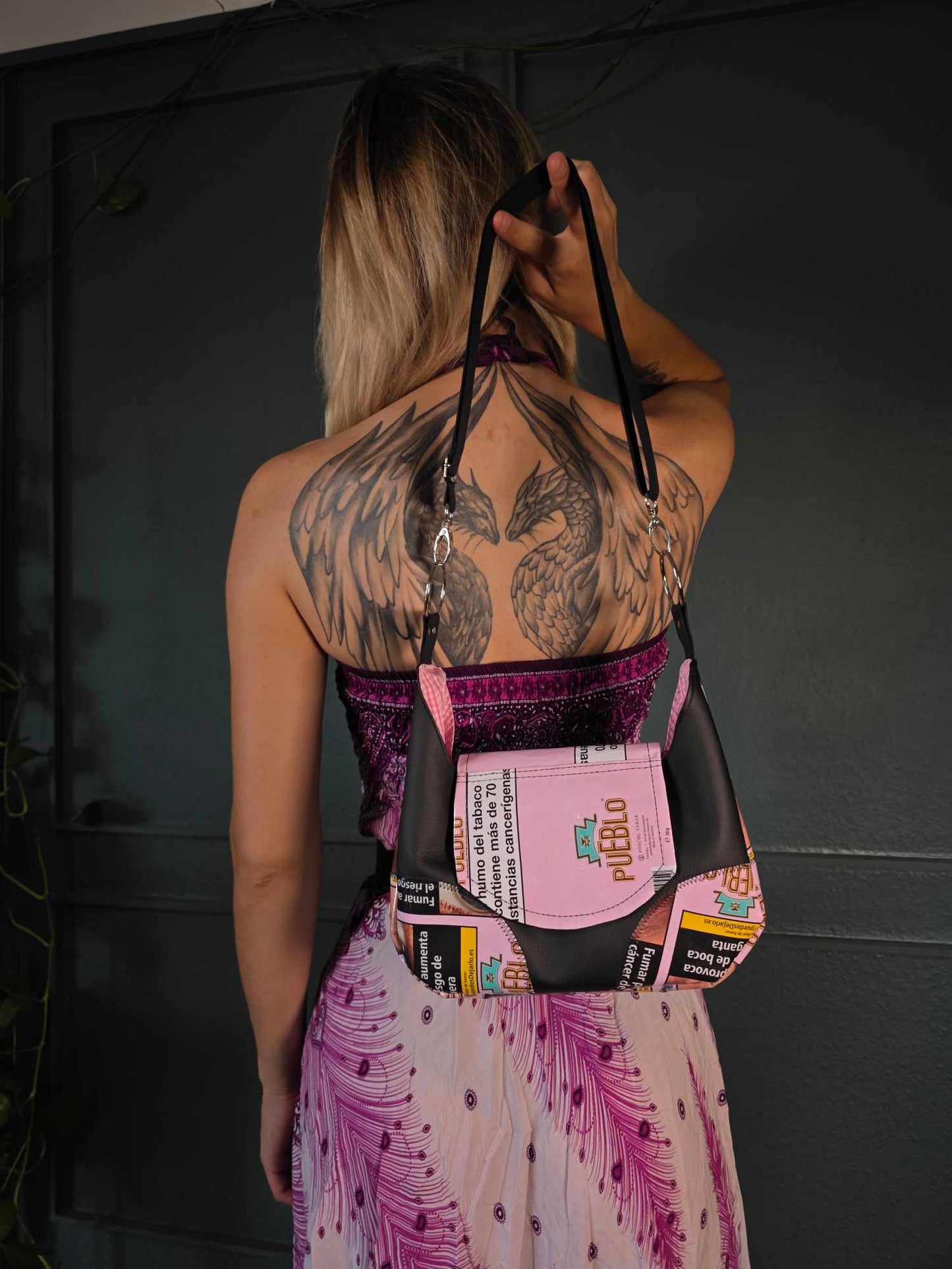 Tabak Handtasche, Version 1 - rosa