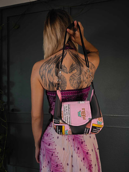 Tabak Handtasche, Version 1 - rosa