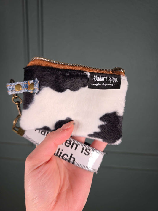 Emanuela Zip Wallet, Cow Denim, Upcycled