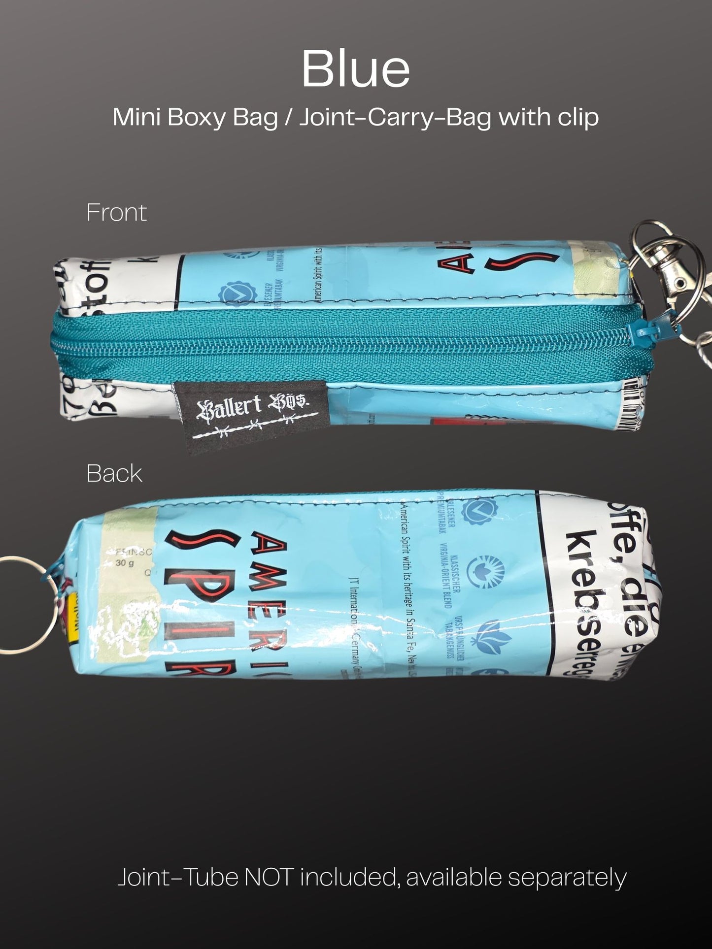 Mini Boxy Bag Charm, Joint-Carry-Bag - Upcycled