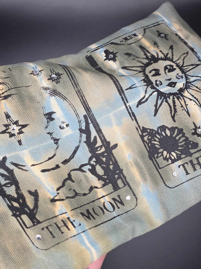 TT13.8 Tabacco pouch, Tarot cards - Rhinestones