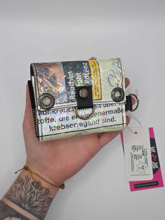 W19.7 wallet - upcycled ✨️holo broken glass✨️