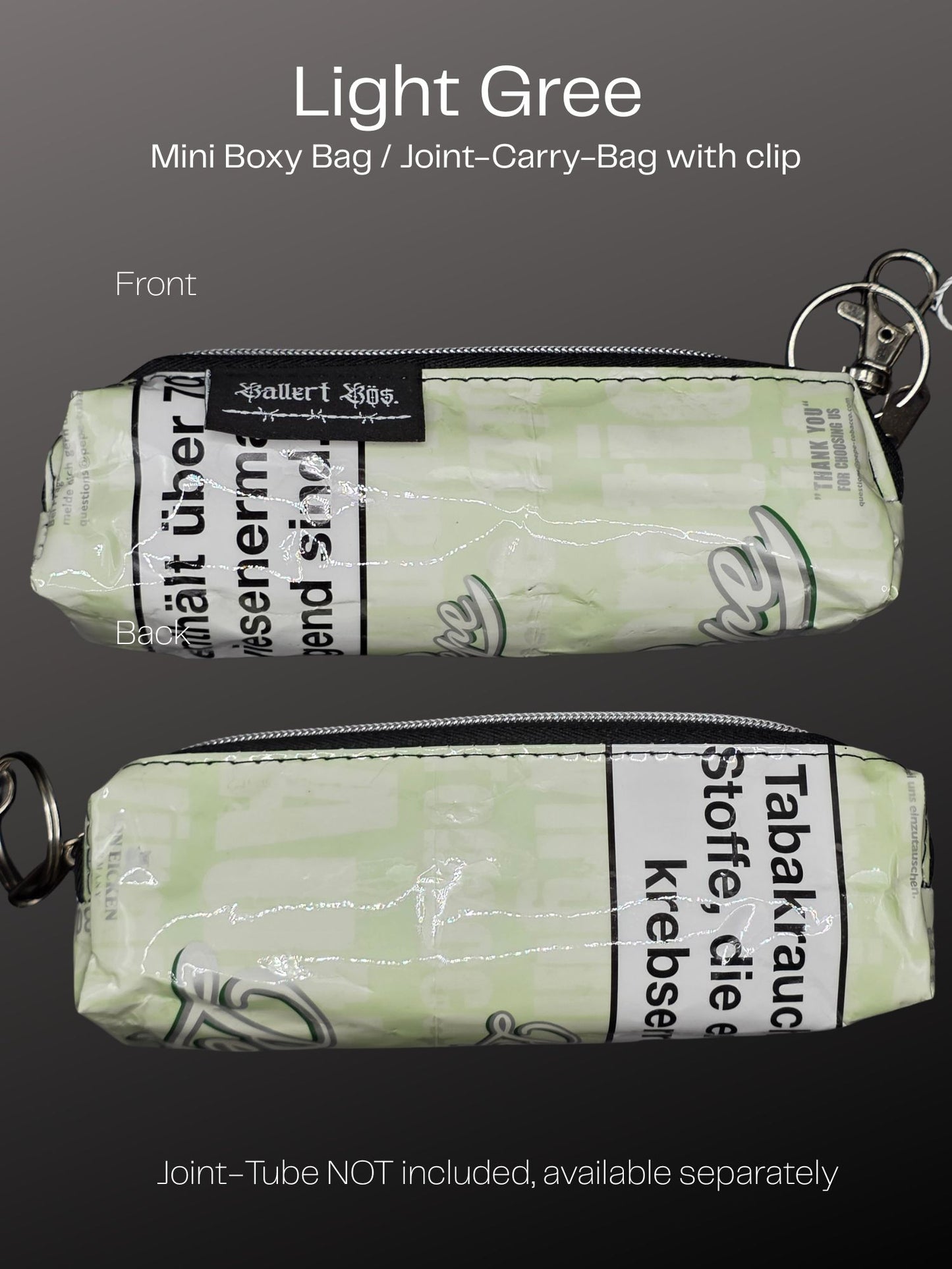 Mini Boxy Bag Charm, Joint-Carry-Bag - Upcycled