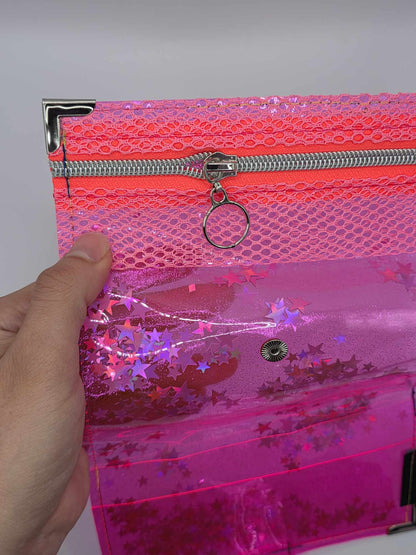 ☆Shaker Jelly Tabakbeutel, Transparent, pink Nr. 2