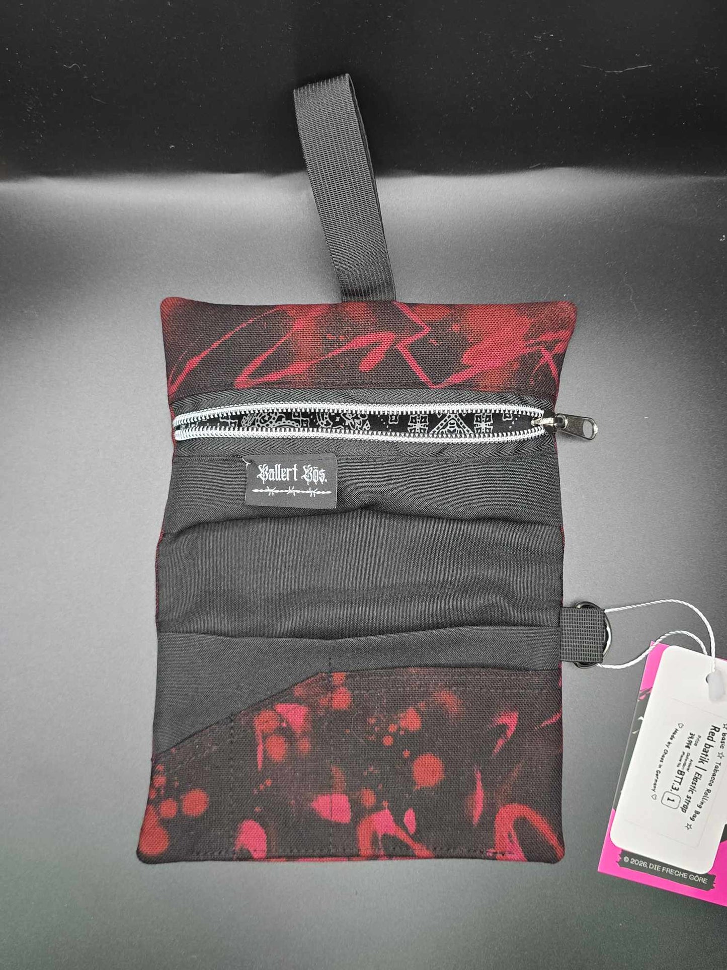 BTT3.1 Basic Tabaktasche - red tie dye