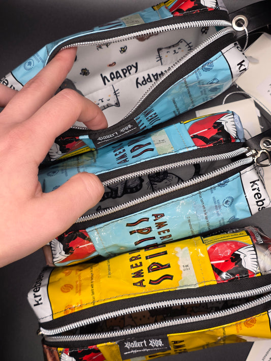 Upcycled Boxy Bag - Pencil Case