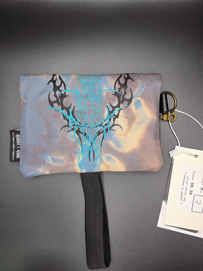 5.7 Tabacco pouch, Tribals, gray batik