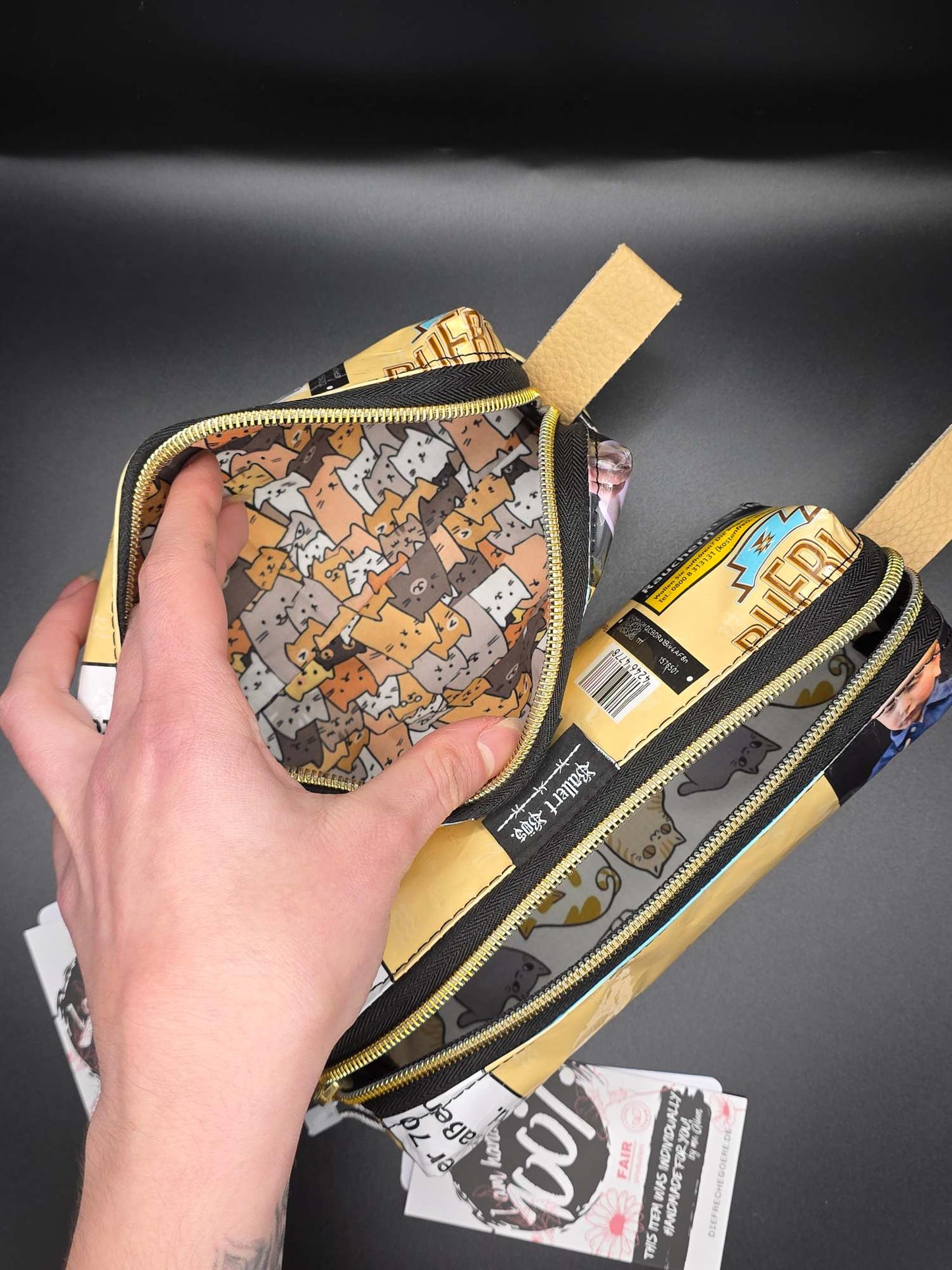 2.2/2.3 Boxy Bag Pencil Case - upcycled