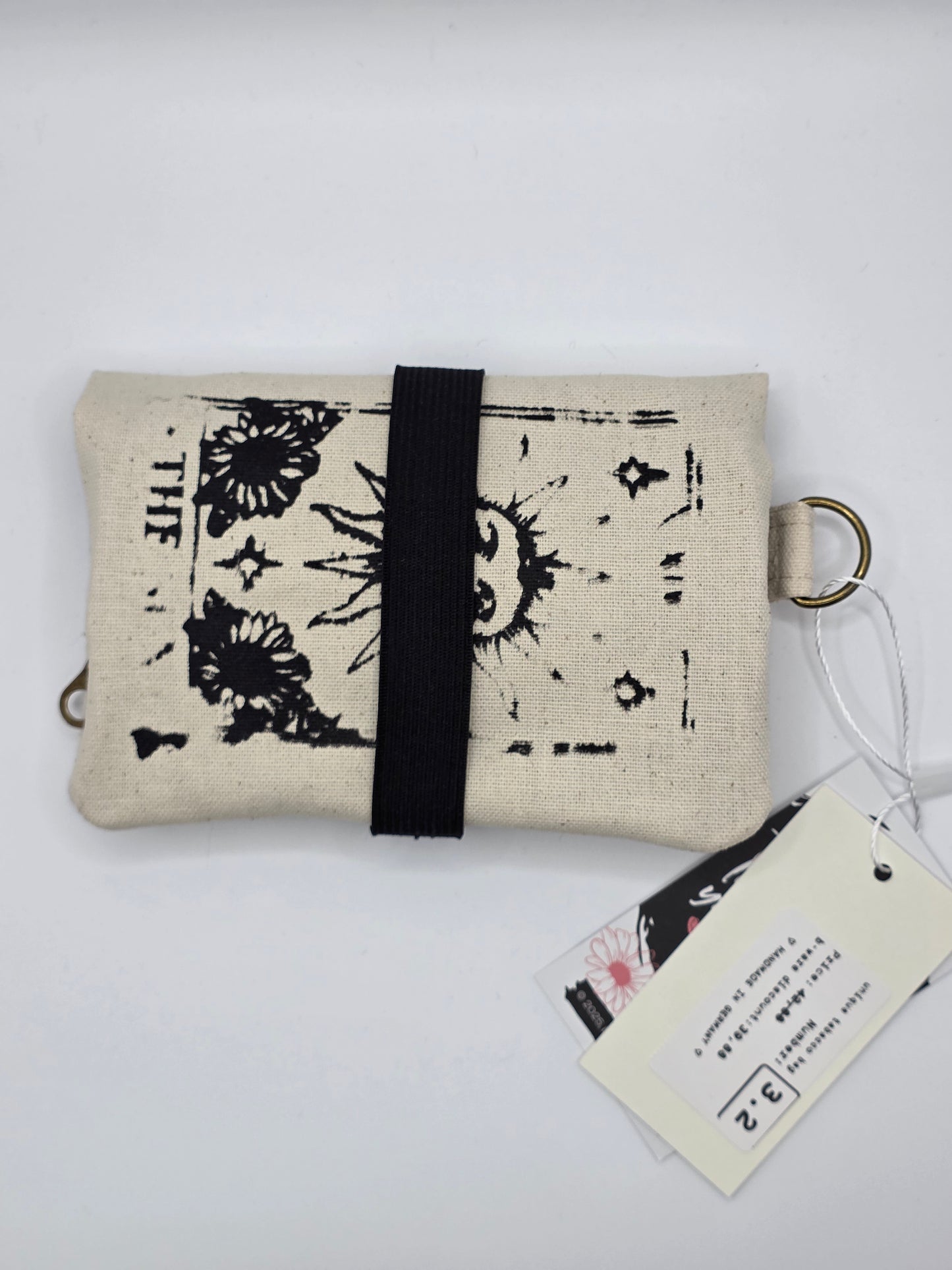 3.2 Tabacco pouch, Sun&Moon Tarot, beige (B-Ware*)
