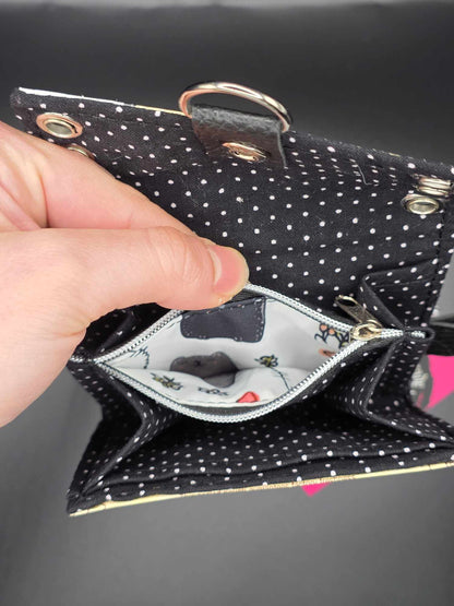 W16.7 wallet - upcycled, cats