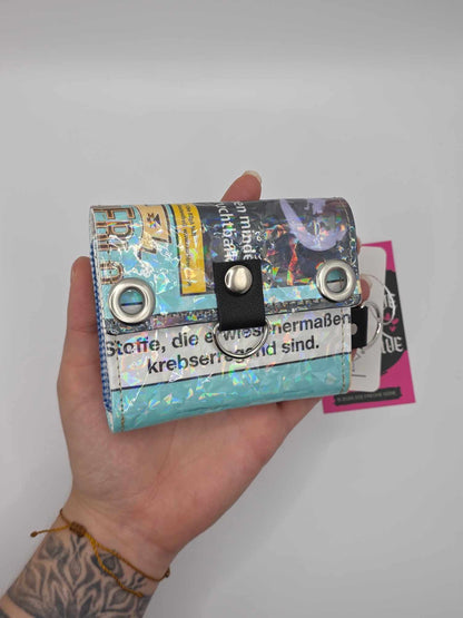 W19.6 wallet - upcycled ✨️holo broken glass✨️