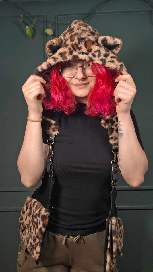 AB2.2 Leopard Holster Bag, with hidden Hood Pocket