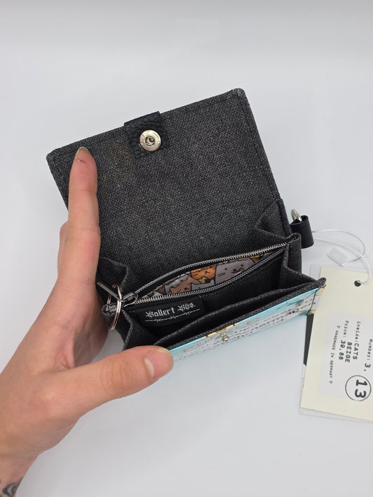 3.13 upcycling wallet - CATS BEIGE