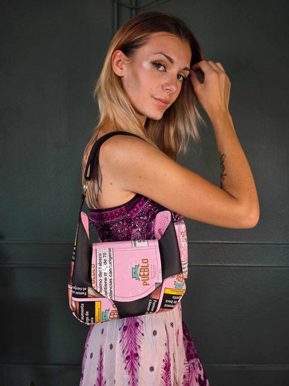 Tabak Handtasche, Version 1 - rosa