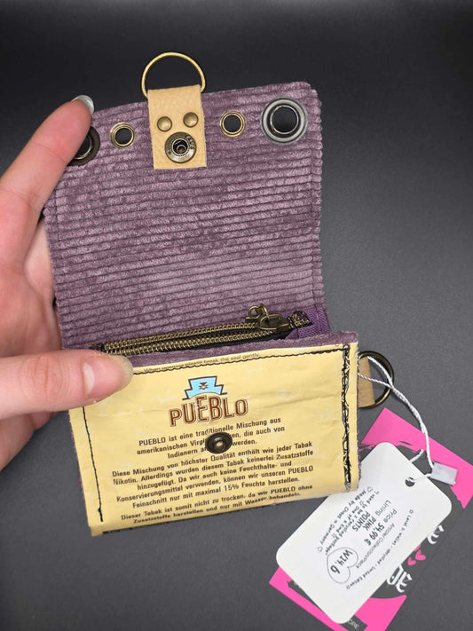 W14.6 wallet - upcycled, pink points