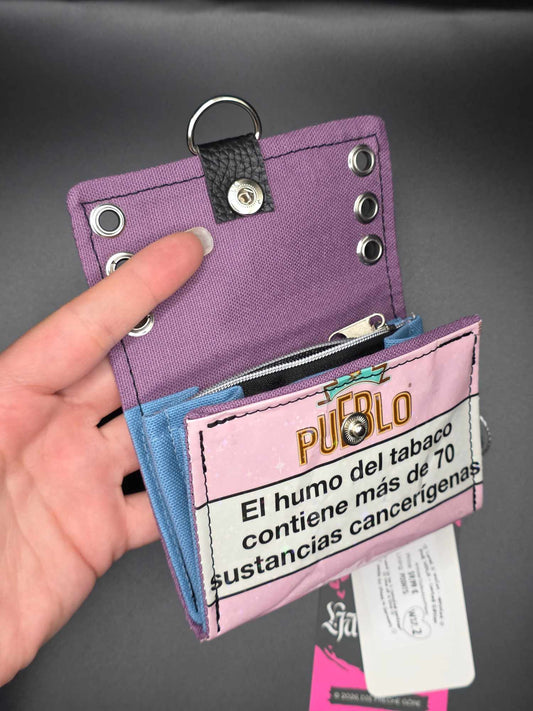 W17.2 wallet - upcycled, points ✨️holo stars✨️