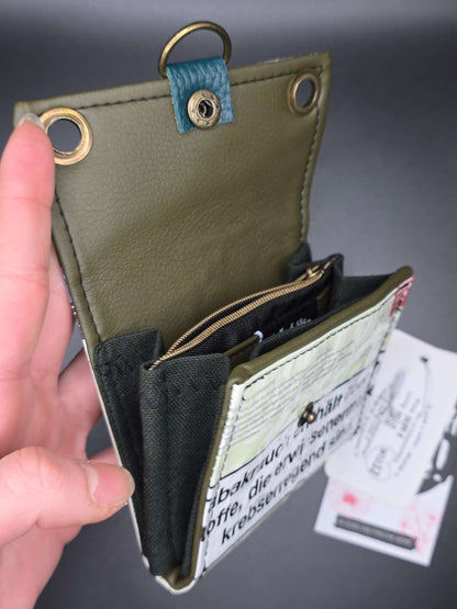 W12.12 wallet - upcycled, Hallo Katze