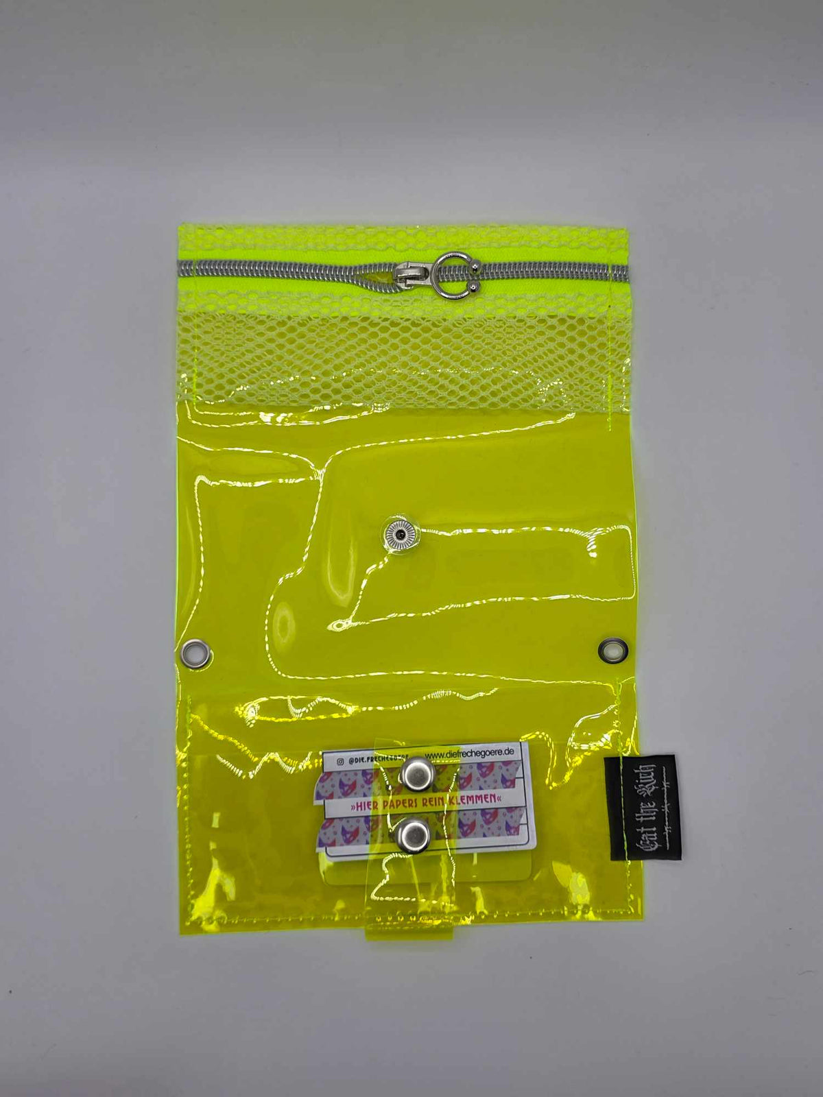 Jelly Tabakbeutel, Transparent, neon gelb