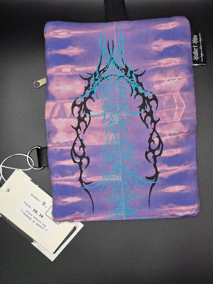 5.4 Tabacco pouch, Tribals, purple batik