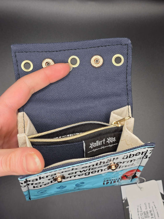 W12.6 wallet - upcycled, Hallo Katze