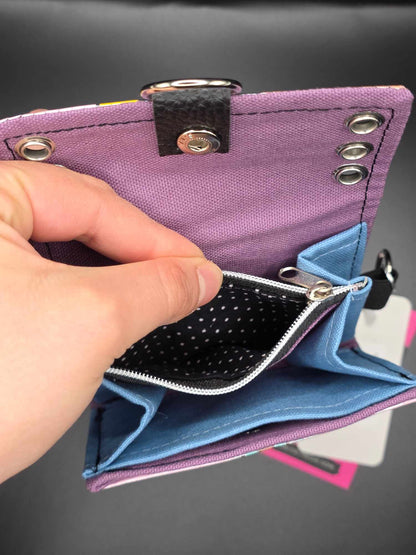 W17.2 wallet - upcycled, points ✨️holo stars✨️