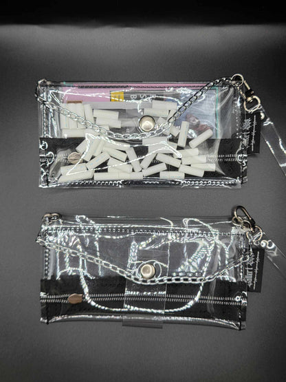 Vinyl Tabaktasche, Transparent