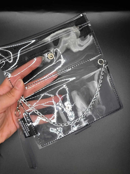 Vinyl Tabaktasche, Transparent
