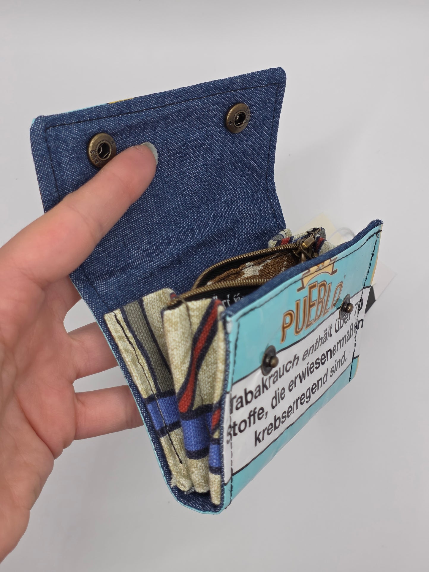 4.15 upcycling wallet, giraffe