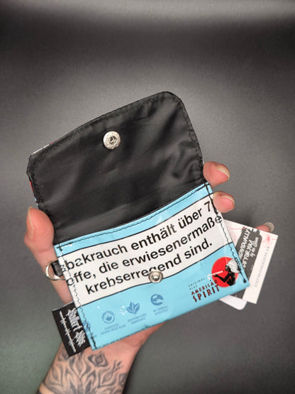 mini wallets, blue - Upcycled