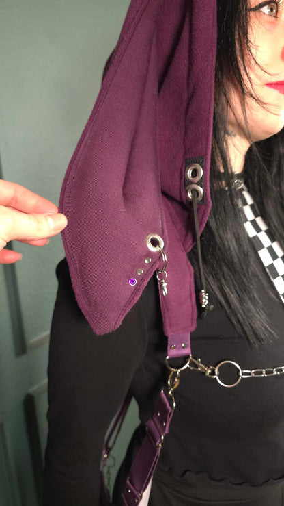 AB1.1 Pierced Bunny Holster Bag, purple