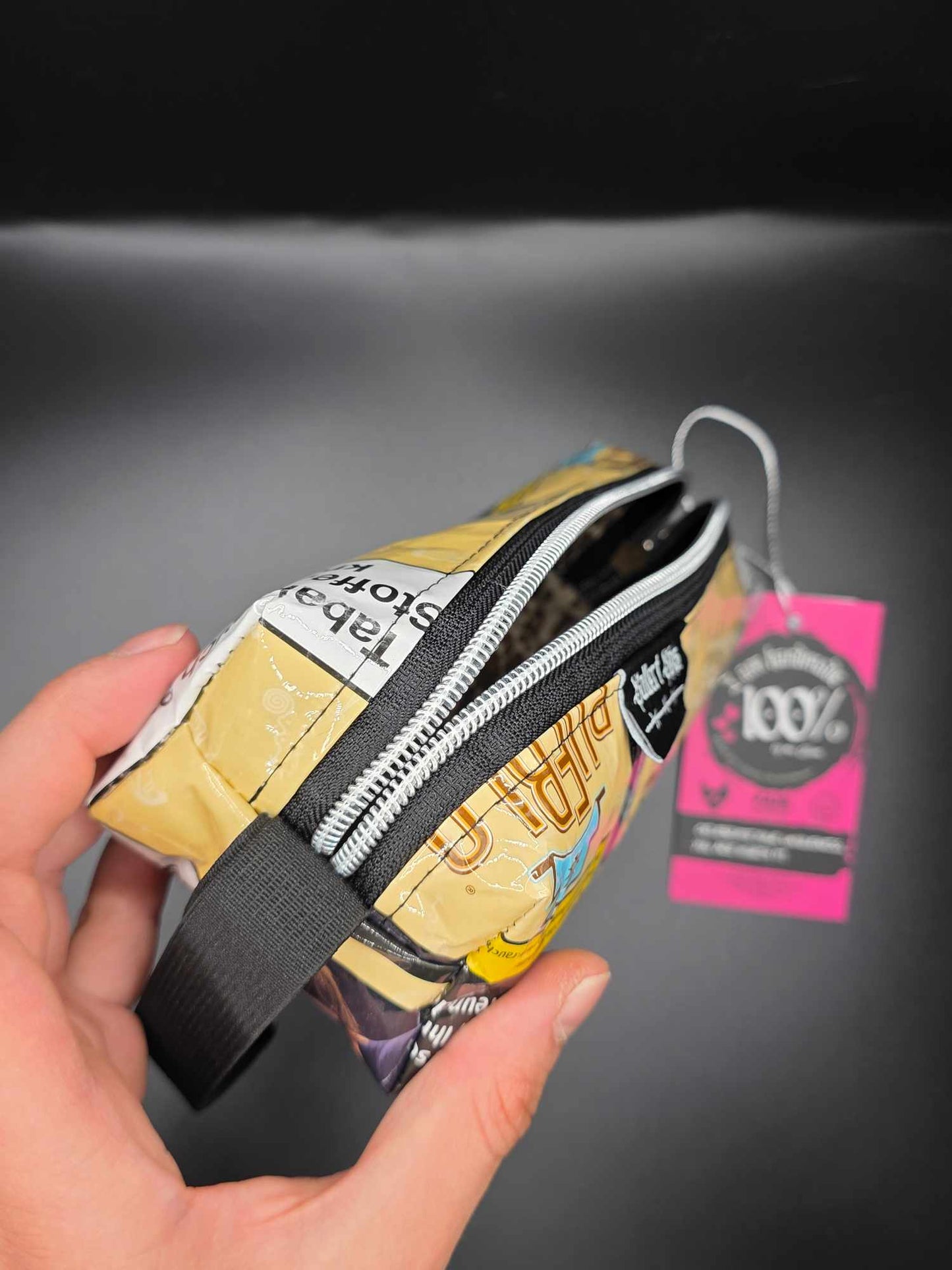 BB6.6 Boxy Bag Pencil Case - upcycled, beige