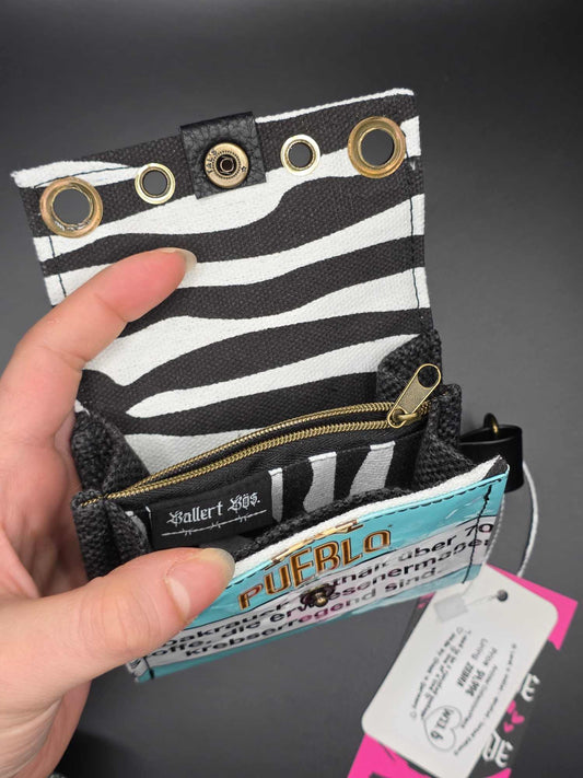 W13.6 wallet - upcycled, zebra