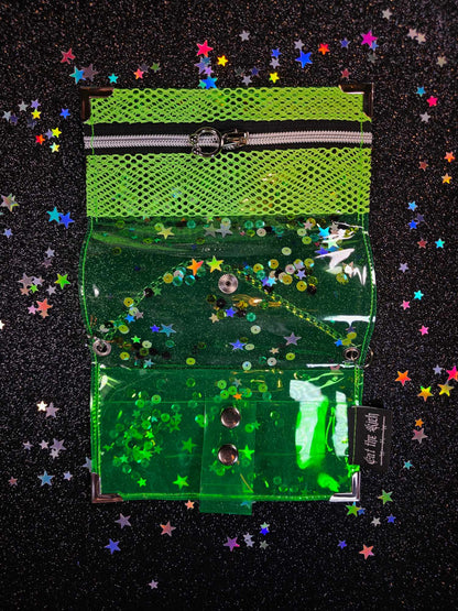 ☆ Shaker Jelly Tabakbeutel, Transparent, Grün