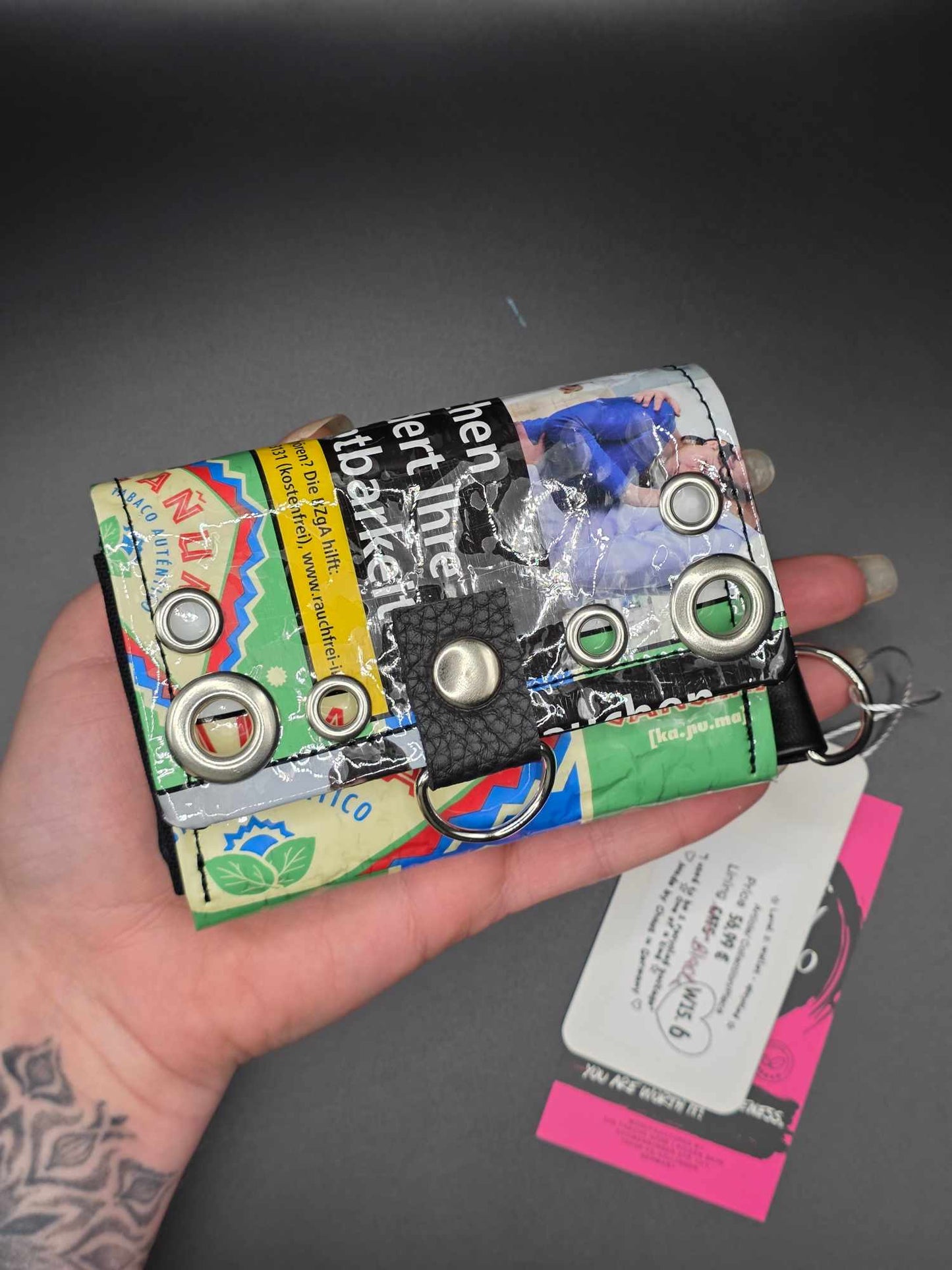 W15.6 wallet - upcycled, black